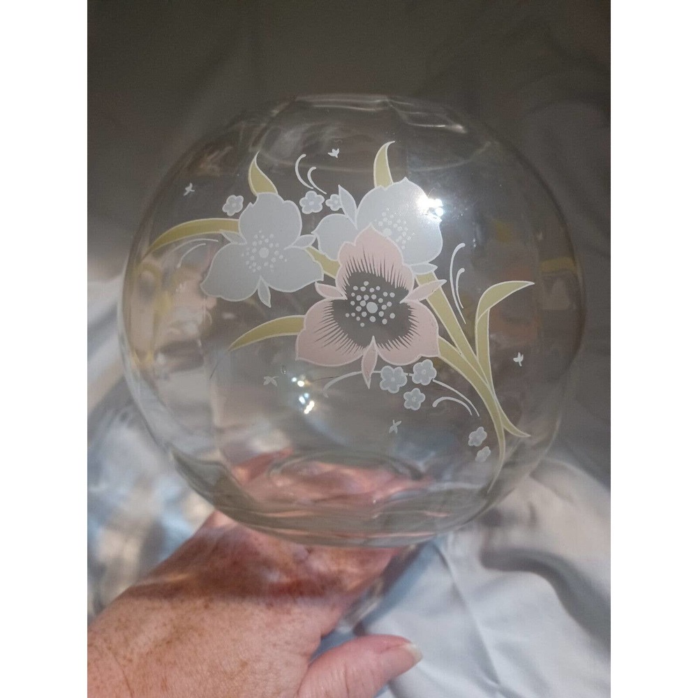 Floral Glass Globe - By Floral Decorations: European Collection - Made in Turkey
